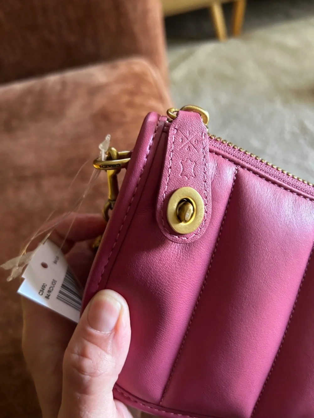 NWT Coach Mini Quilted shoulder bag